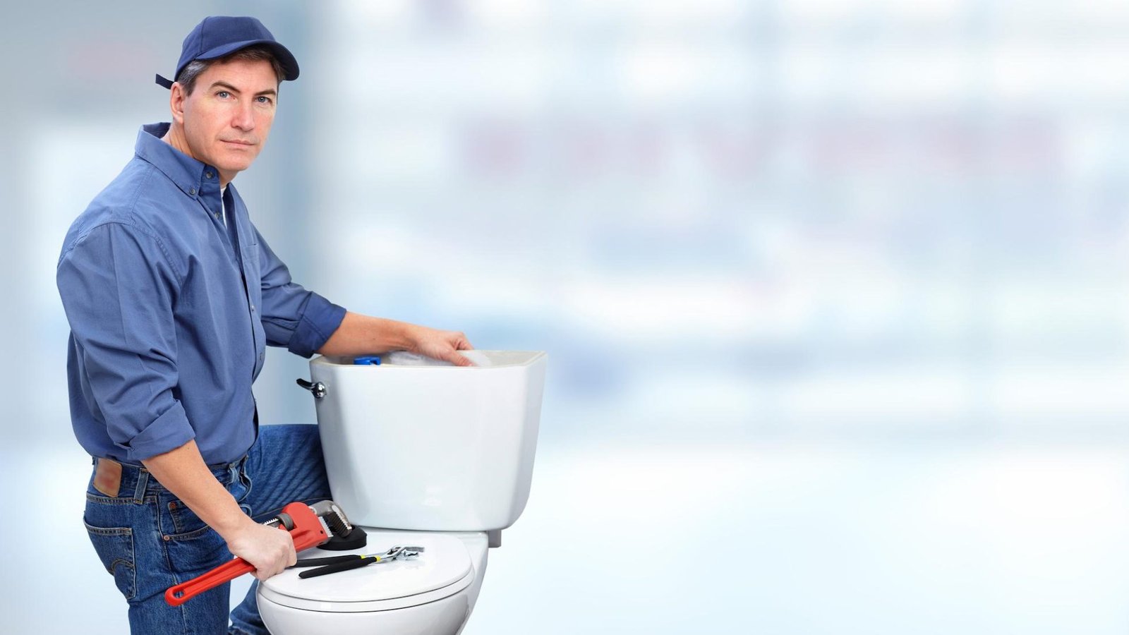 Entupimento de vaso sanitário no Bairro Menino Deus